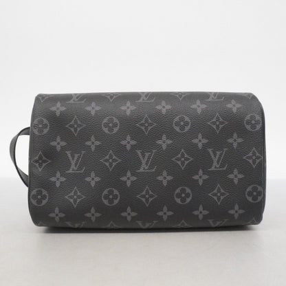 Louis Vuitton Handbag Monogram Eclipse Dopp Kit Black Gray — view 3