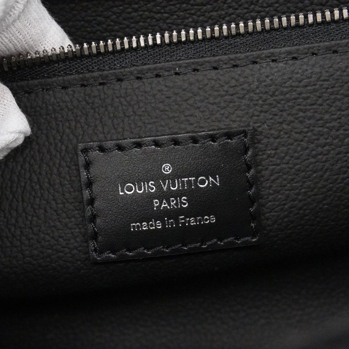 Louis Vuitton Handbag Monogram Eclipse Dopp Kit Black Gray — view 5