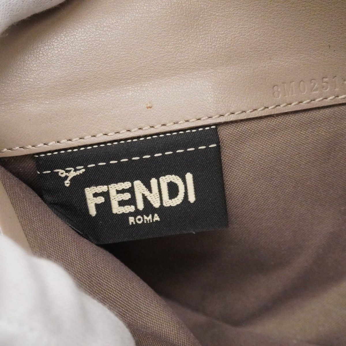 Fendi Wallet Leather Gray Ju Gold — view 4