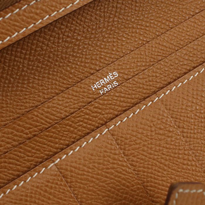 Hermes Bearn Souffle Wallet with Bifold Coin Purse Epsom — view 7