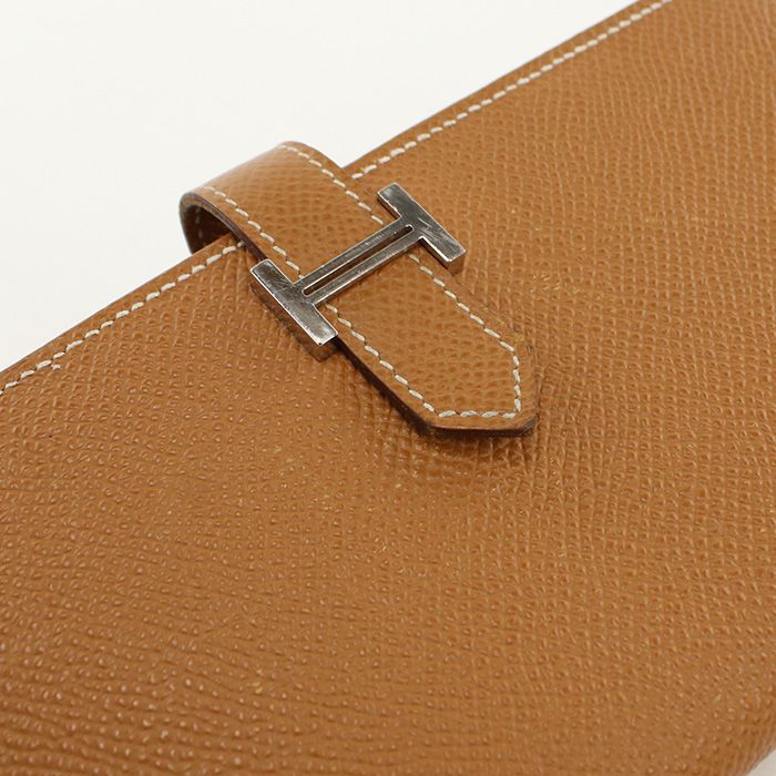 Hermes Bearn Souffle Wallet with Bifold Coin Purse Epsom — view 9