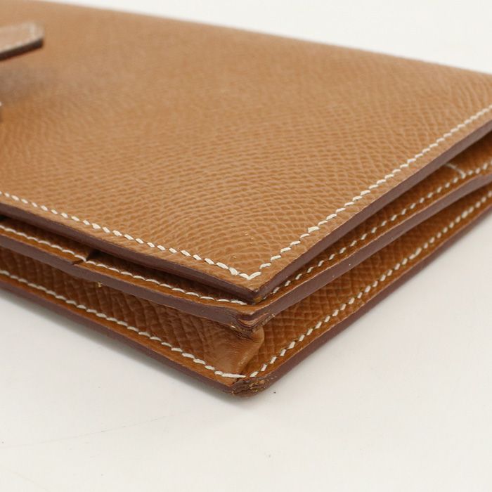 Hermes Bearn Souffle Wallet with Bifold Coin Purse Epsom — view 8