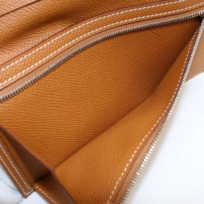 Hermes Bearn Souffle Wallet with Bifold Coin Purse Epsom — view 4