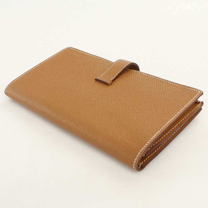Hermes Bearn Souffle Wallet with Bifold Coin Purse Epsom — view 2