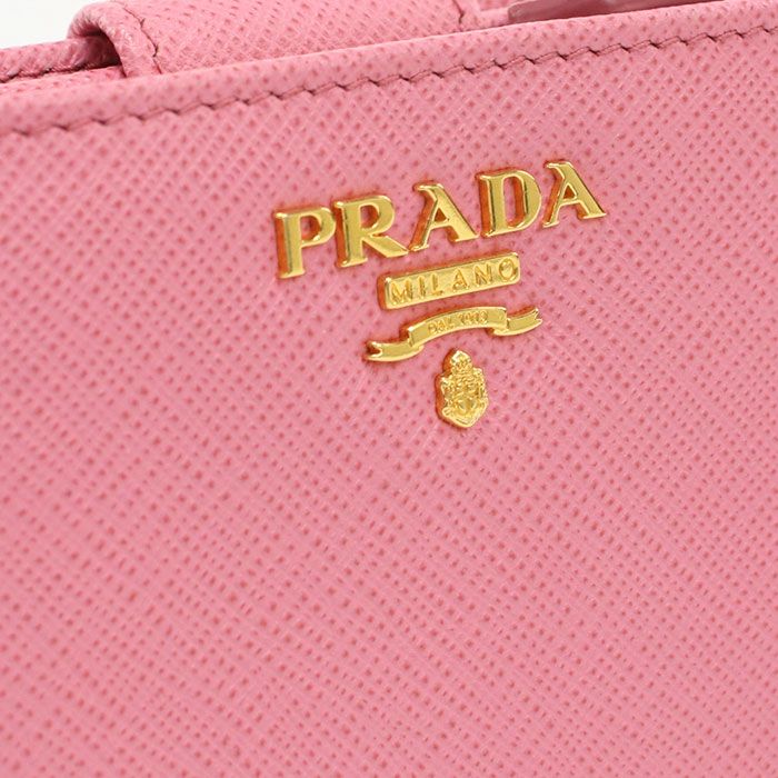 Prada Saffiano Leather Zlp Fodlg Bifold Wallet — view 9