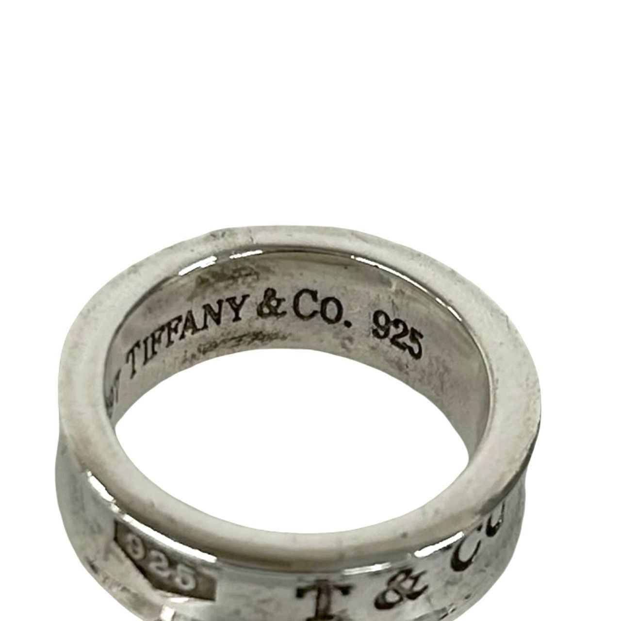 Tiffany & Co Vintage Narrow Ring 925 Sterling Silver — view 4