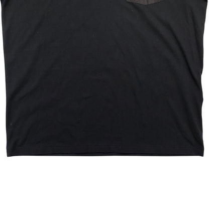 Prada Short Sleeve T-Shirt Neck 710 M Sports Logo Pocket Black — view 5