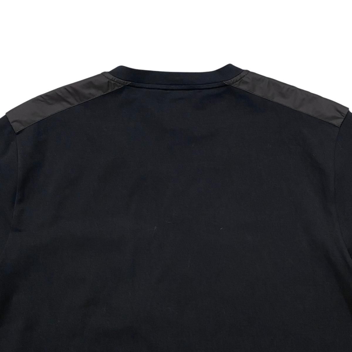 Prada Short Sleeve T-Shirt Neck 710 M Sports Logo Pocket Black — view 4