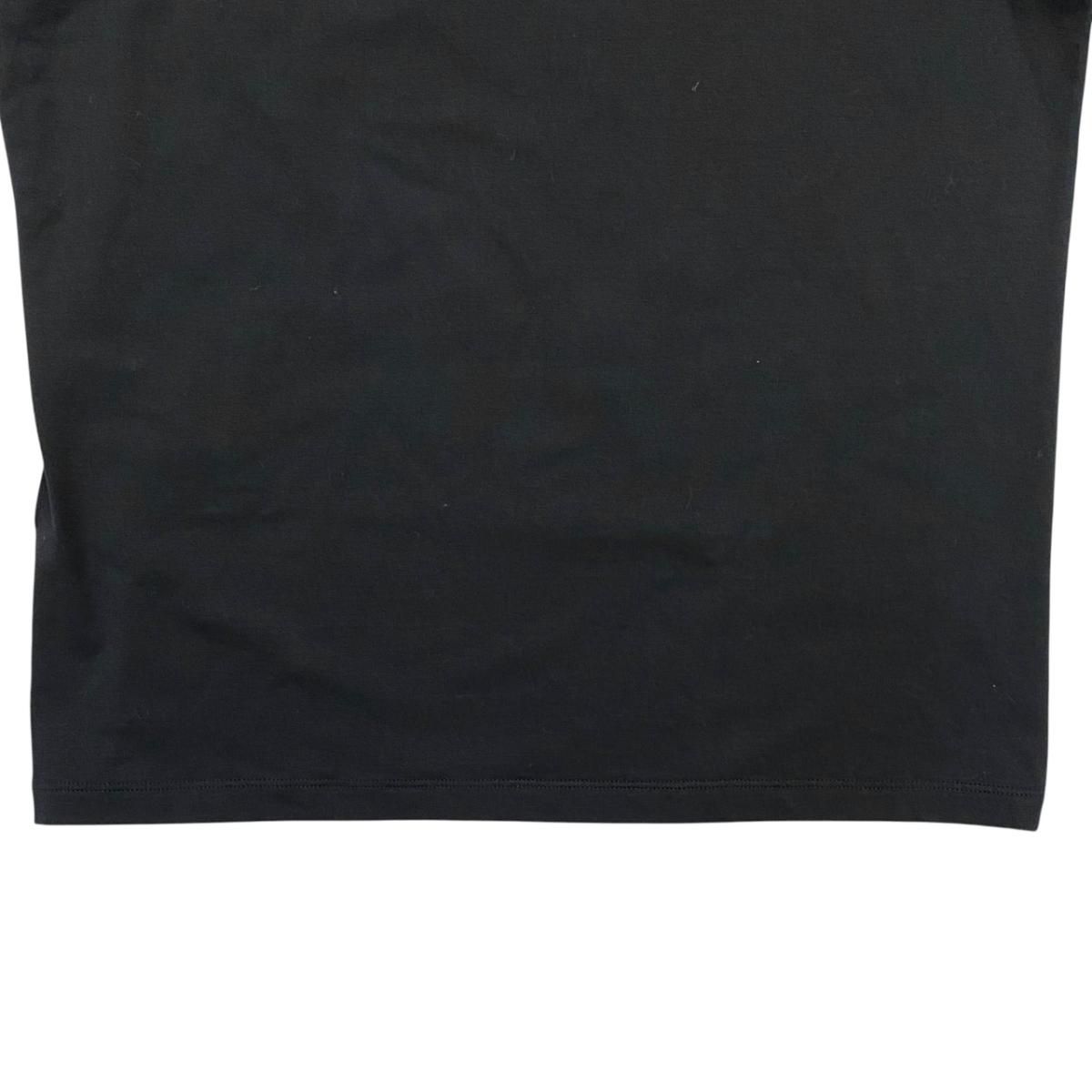 Prada Short Sleeve T-Shirt Neck 710 M Sports Logo Pocket Black — view 6