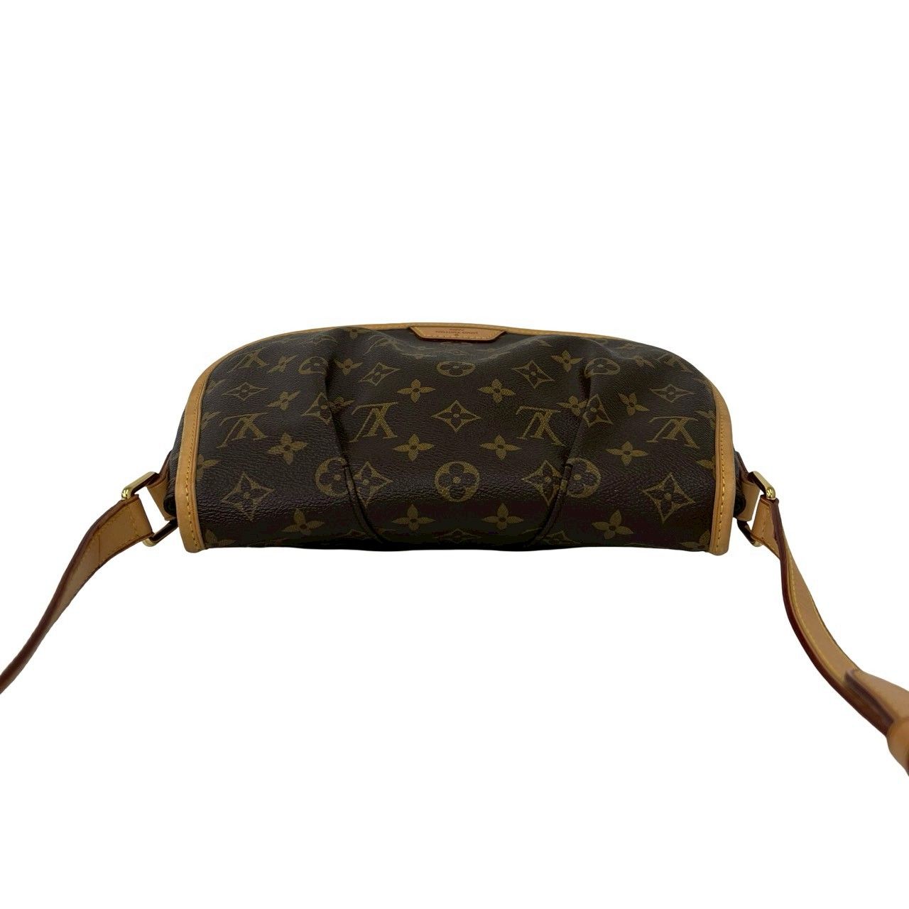 Louis Vuitton PM Monogram Leather Shoulder Bag Pochette Brown — view 4