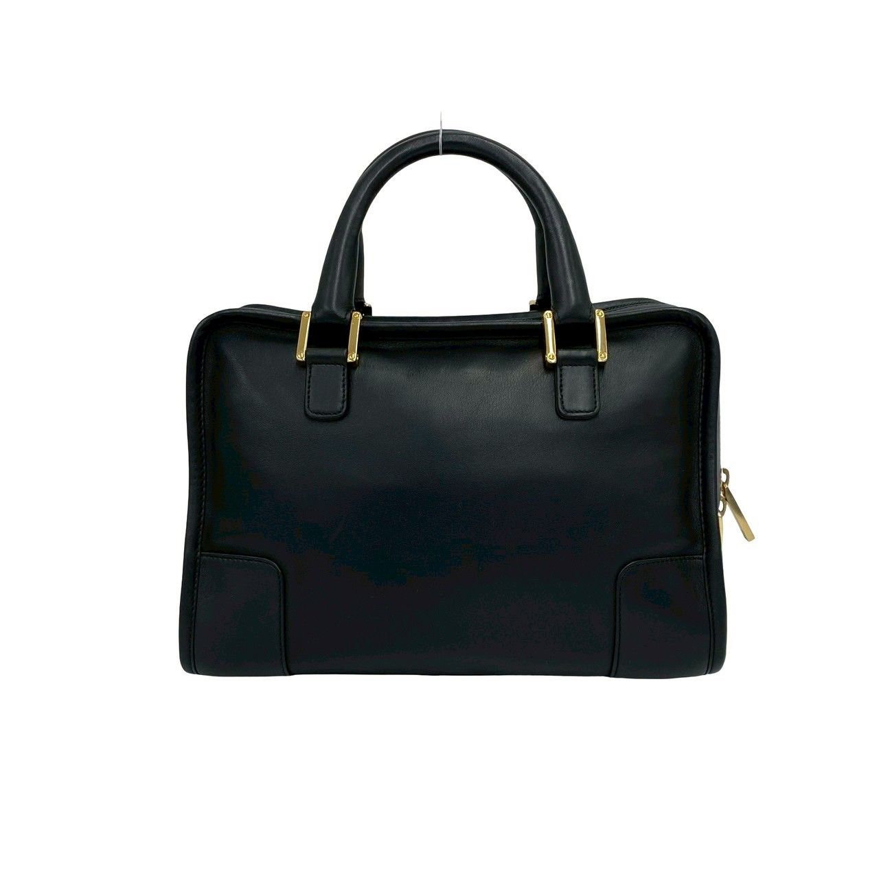 Loewe Vintage Amazona 28 Anagram Logo Leather Mini Boston Bag Black — view 3