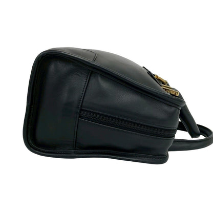 Loewe Vintage Amazona 28 Anagram Logo Leather Mini Boston Bag Black — view 6