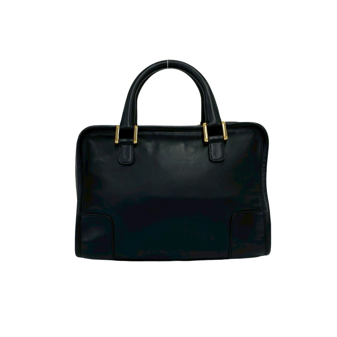 Loewe Vintage Amazona 28 Anagram Logo Leather Mini Boston Bag Black — view 3