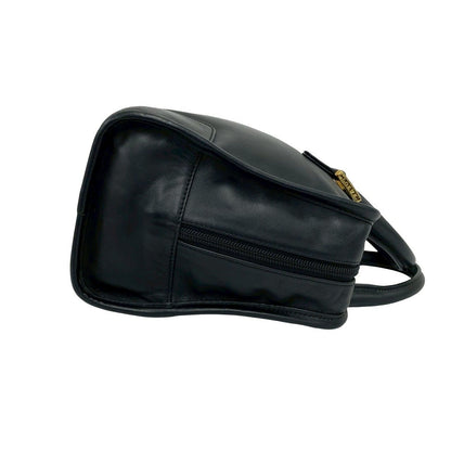 Loewe Vintage Amazona 28 Anagram Logo Leather Mini Boston Bag Black — view 6