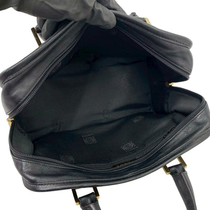 Loewe Vintage Amazona 28 Anagram Logo Leather Mini Boston Bag Black — view 9