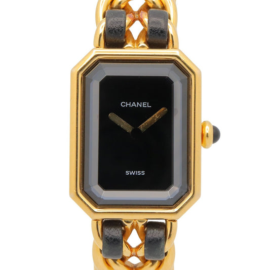 Chanel Watch Premiere M Black Leather