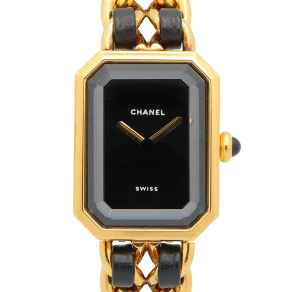 Chanel Watch Premiere M Black Leather