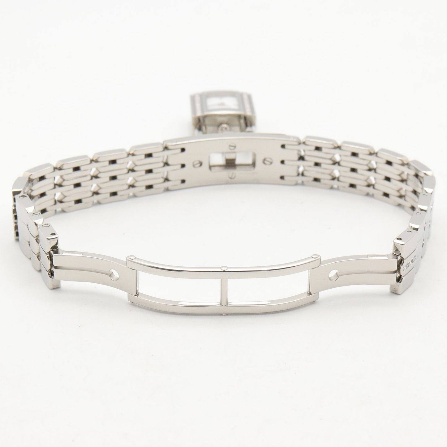 Hermes Watch Kelly Mini White Stainless Steel Diamond — view 4