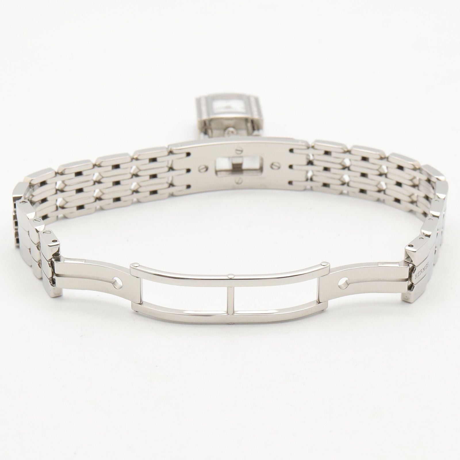 Hermes Watch Kelly Mini White Stainless Steel Diamond — view 4