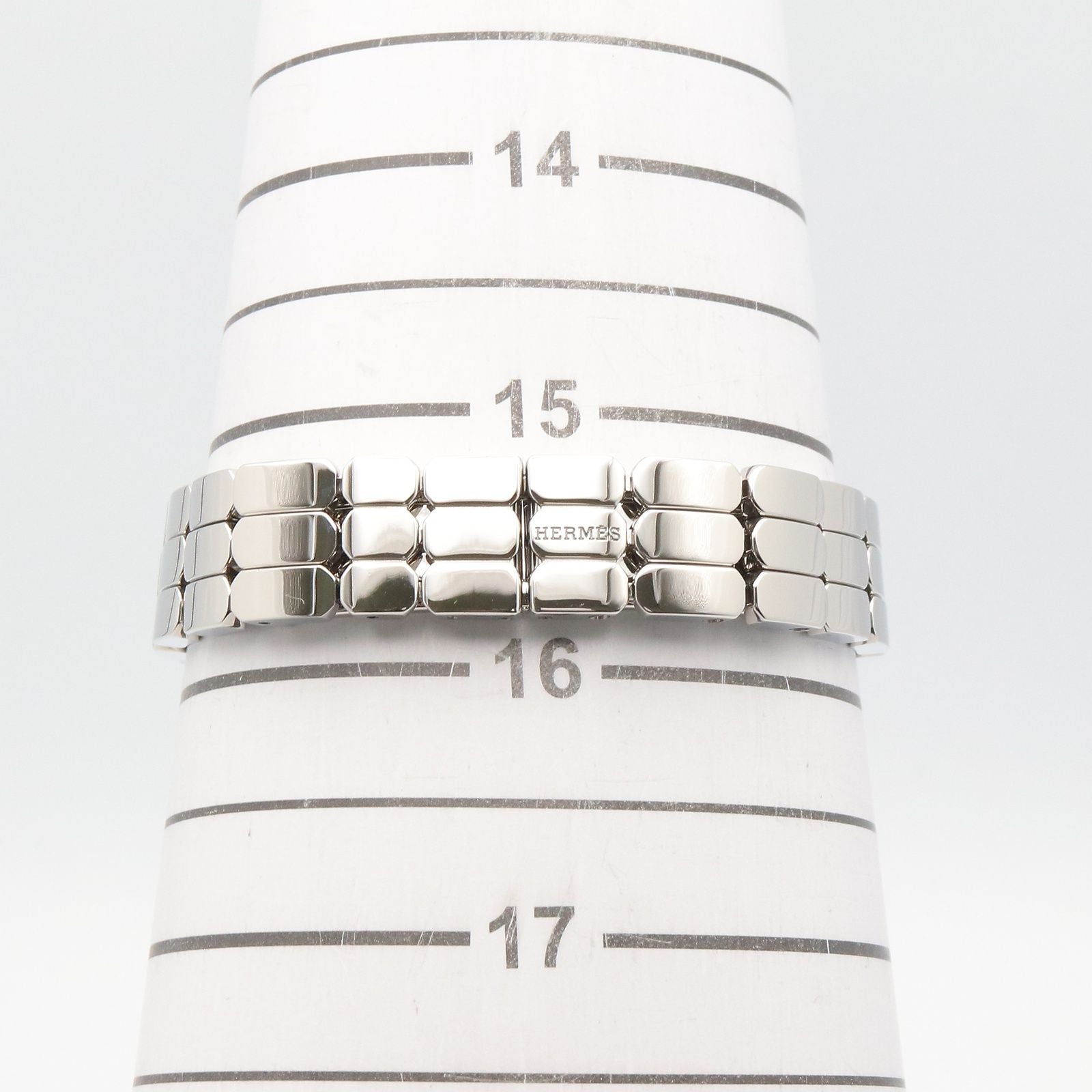 Hermes Watch Kelly Mini White Stainless Steel Diamond — view 8