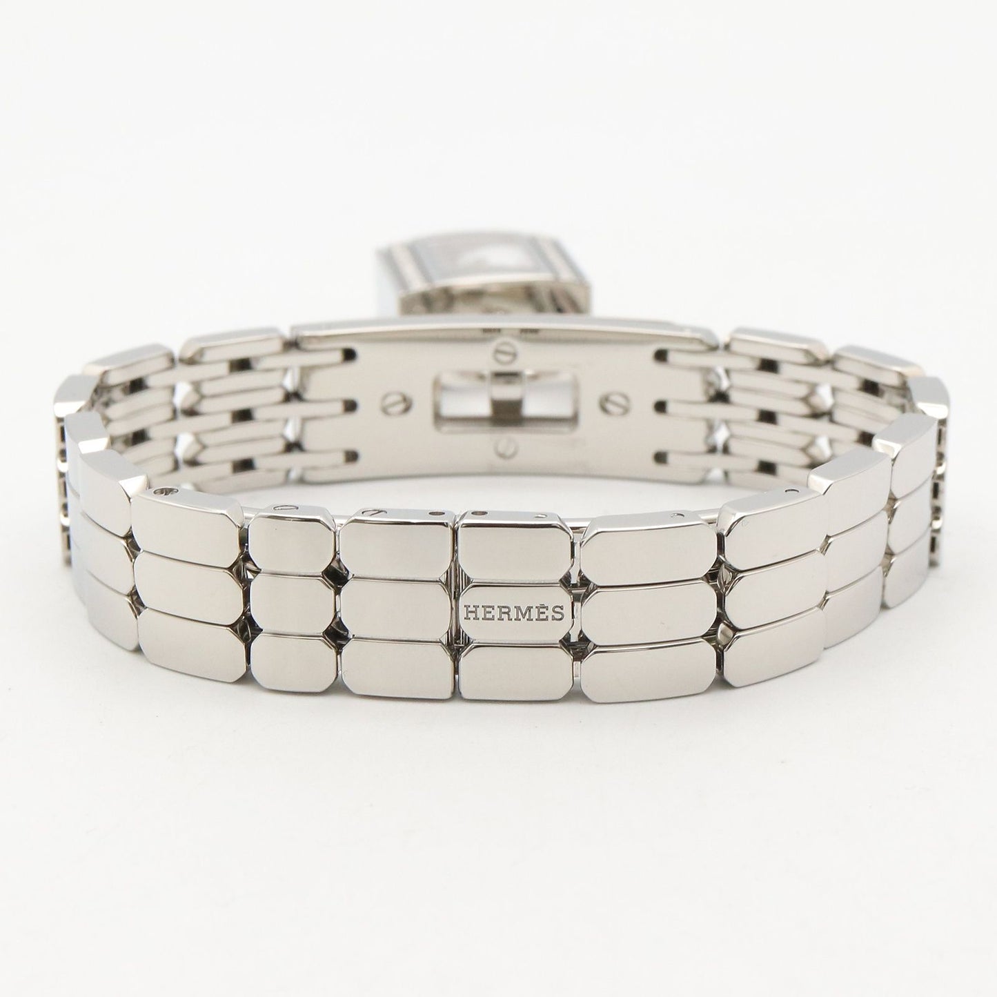 Hermes Watch Kelly Mini White Stainless Steel Diamond — view 3