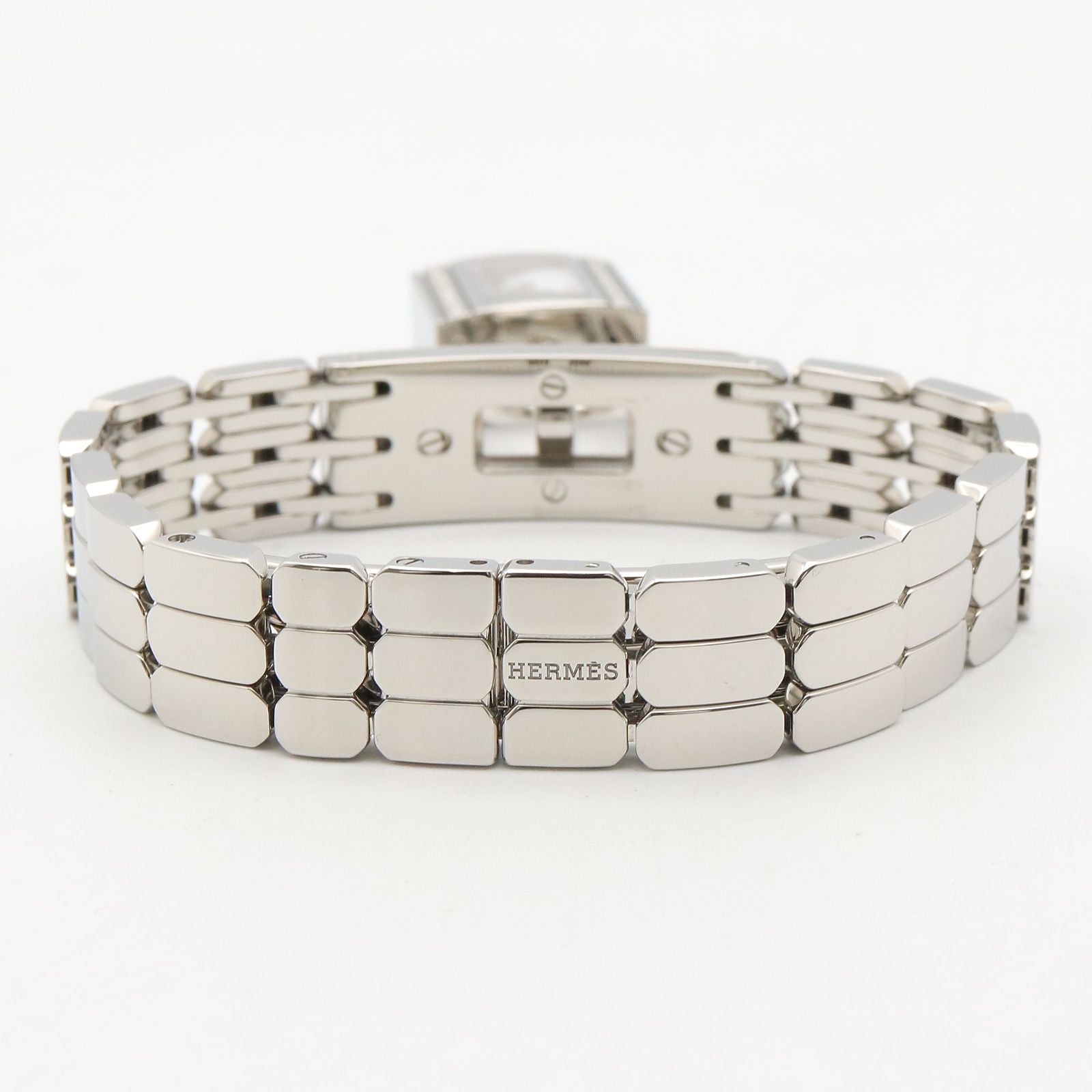 Hermes Watch Kelly Mini White Stainless Steel Diamond — view 3