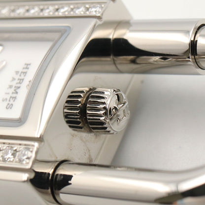 Hermes Watch Kelly Mini White Stainless Steel Diamond — view 7