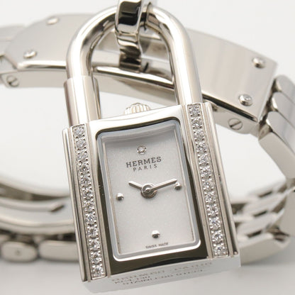 Hermes Watch Kelly Mini White Stainless Steel Diamond — view 5