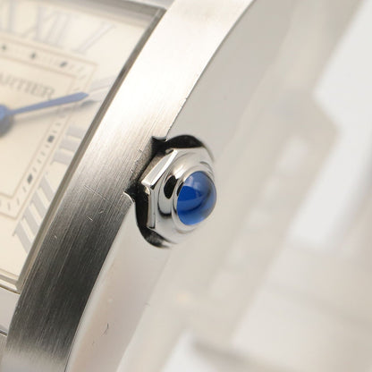 Cartier Watch Tank Francaise SM Silver Stainless Steel — view 6