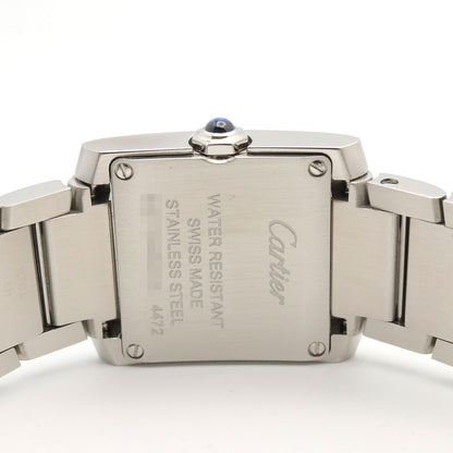 Cartier Watch Tank Francaise SM Silver Stainless Steel — view 5