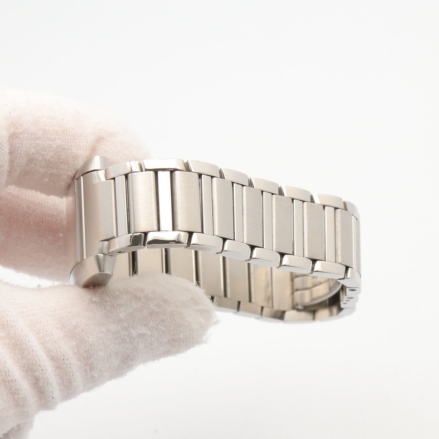 Cartier Watch Tank Francaise SM Silver Stainless Steel — view 8