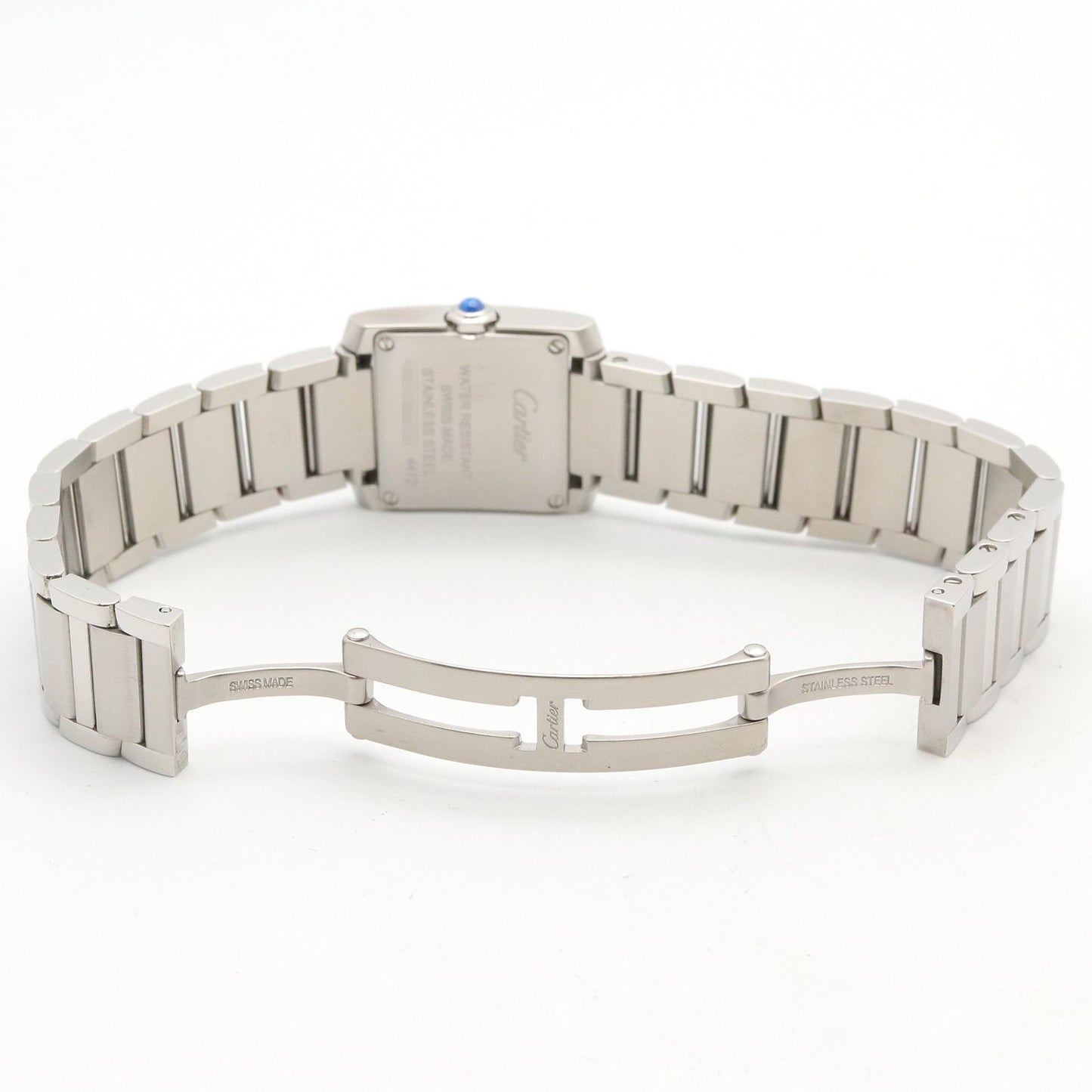 Cartier Watch Tank Francaise SM Silver Stainless Steel — view 4