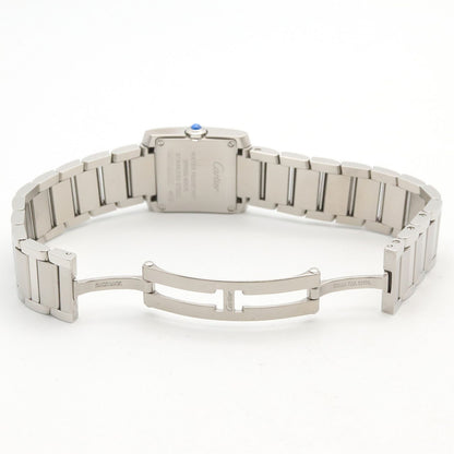 Cartier Watch Tank Francaise SM Silver Stainless Steel — view 4
