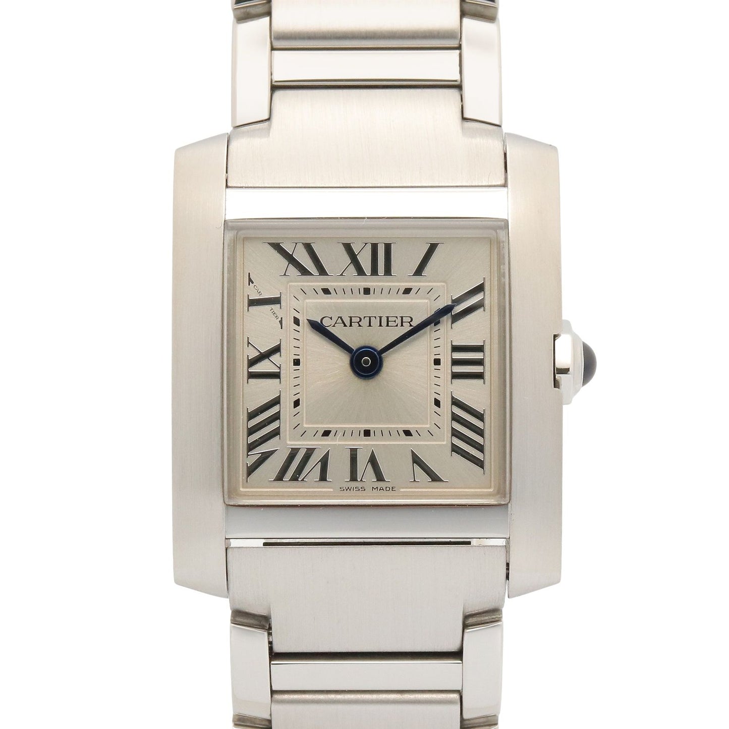 Cartier Watch Tank Francaise SM Silver Stainless Steel