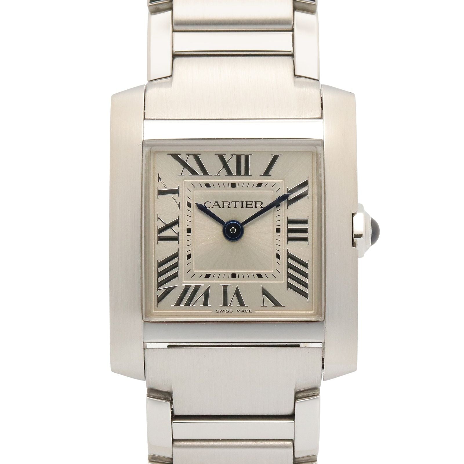Cartier Watch Tank Francaise SM Silver Stainless Steel