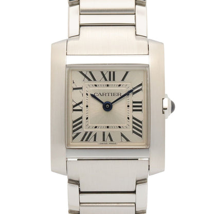 Cartier Watch Tank Francaise SM Silver Stainless Steel