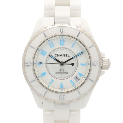 Chanel Watch Blue Light White Ceramic