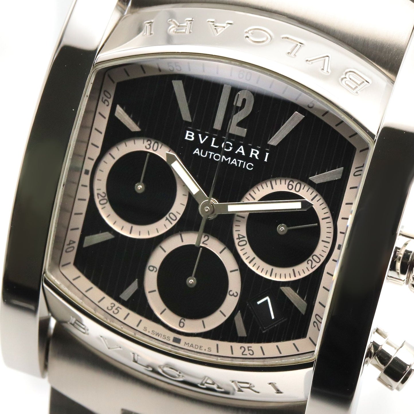 Bvlgari Watch Assioma Chrono Black Stainless Steel — view 3