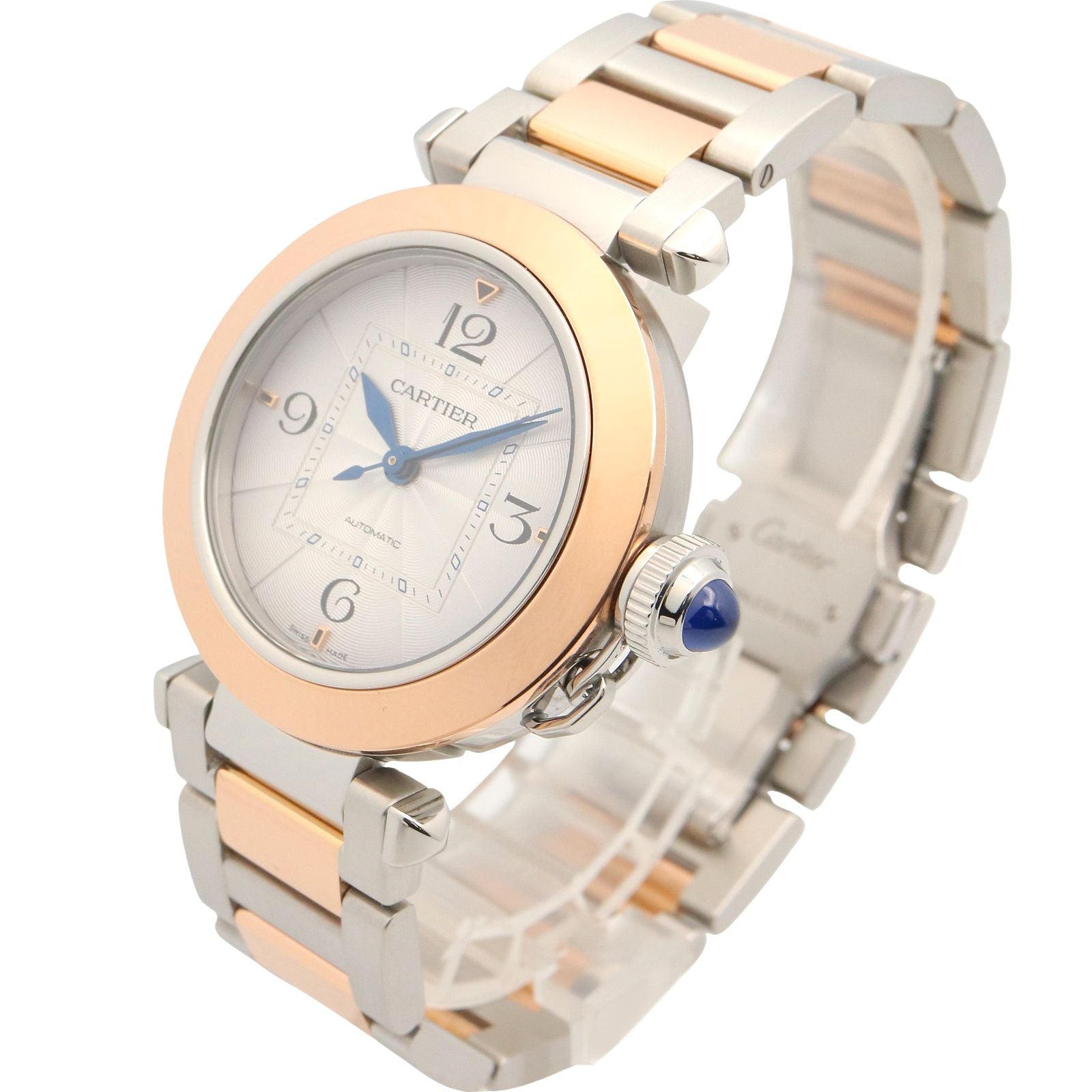 Cartier Watch Pasha de Cartier Silver 18k Pink Gold Stainless Steel Boys — view 2