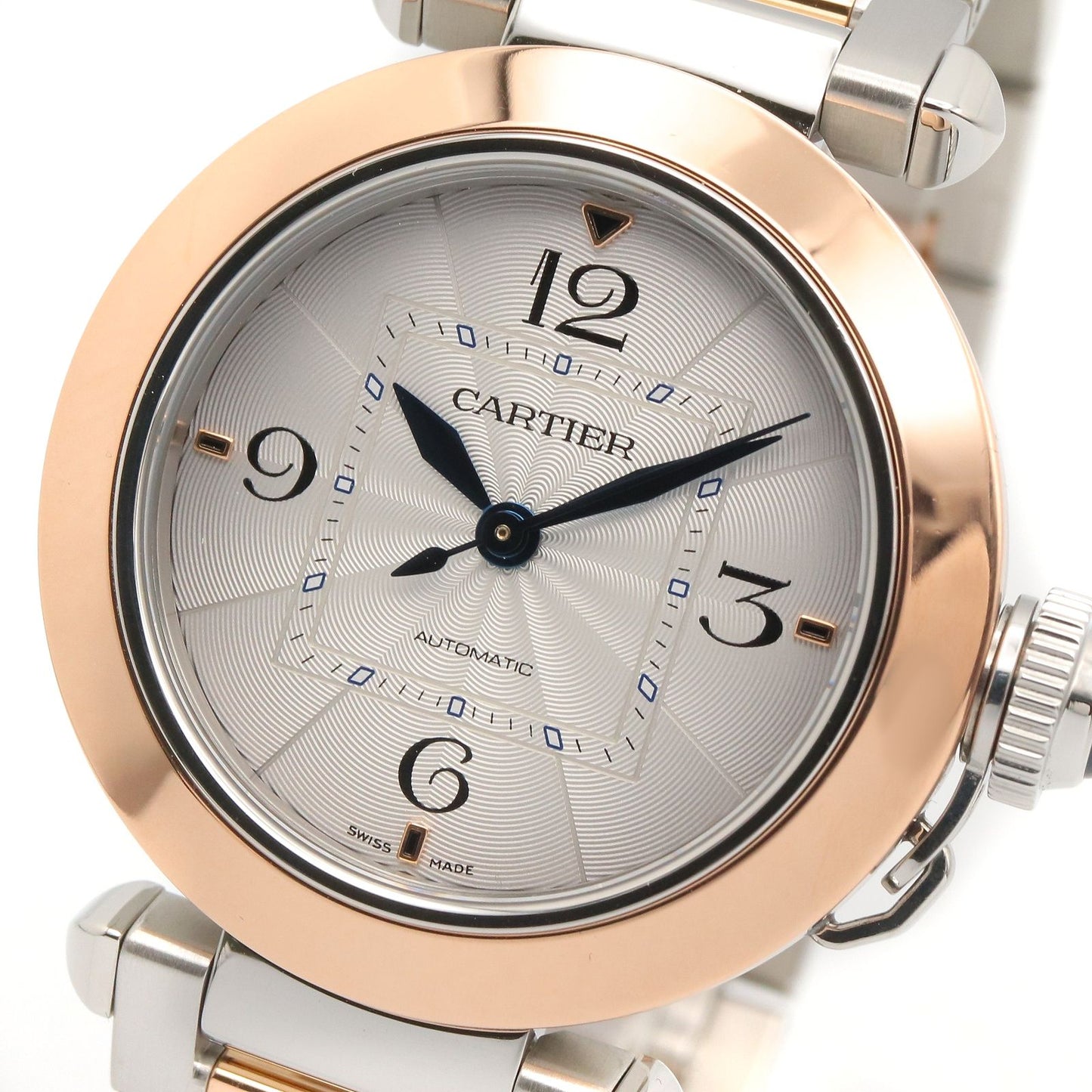 Cartier Watch Pasha de Cartier Silver 18k Pink Gold Stainless Steel Boys — view 3