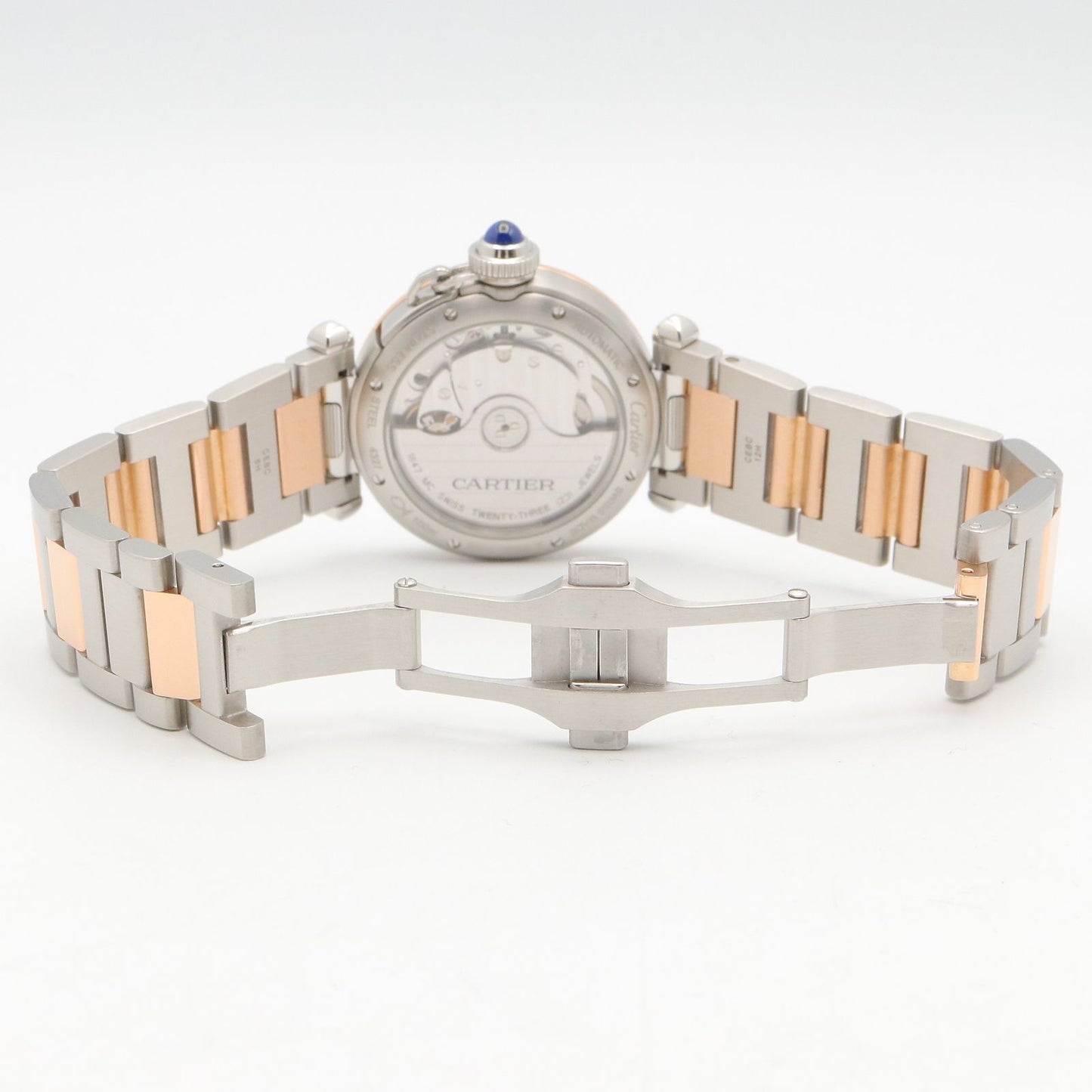 Cartier Watch Pasha de Cartier Silver 18k Pink Gold Stainless Steel Boys — view 4