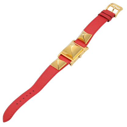 Hermes Watch Medallion White Leather Medal — view 4