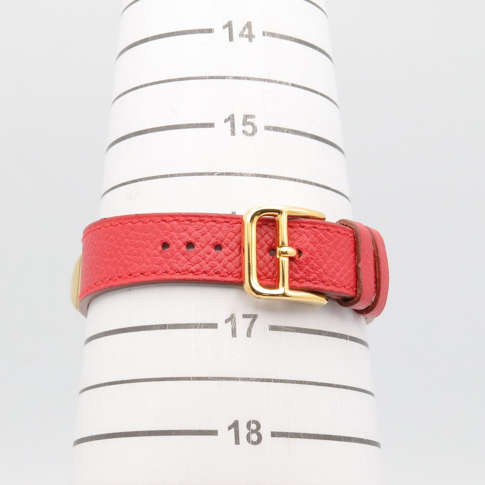 Hermes Watch Medallion White Leather Medal — view 8