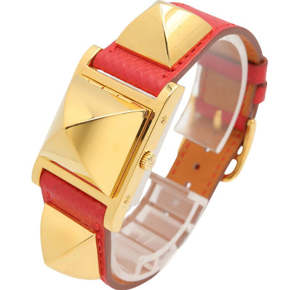 Hermes Watch Medallion White Leather Medal — view 2