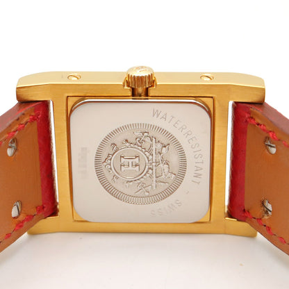 Hermes Watch Medallion White Leather Medal — view 6
