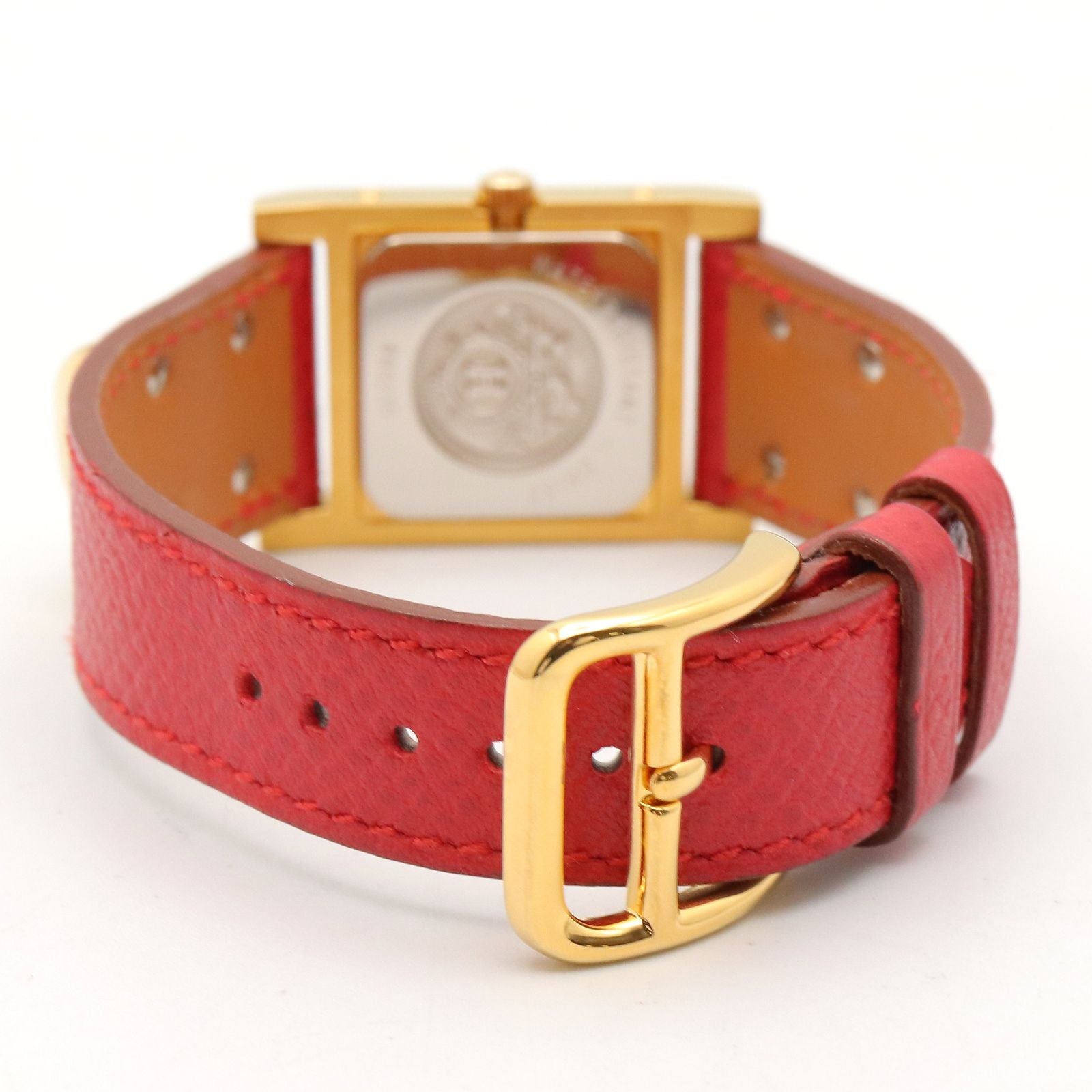 Hermes Watch Medallion White Leather Medal — view 5