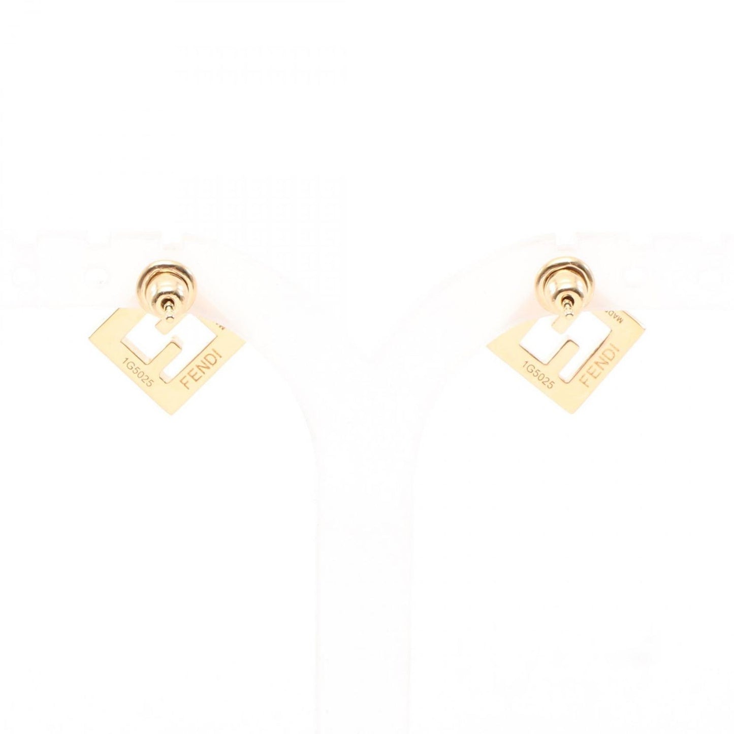 Fendi Earrings Forever Gold White — view 2
