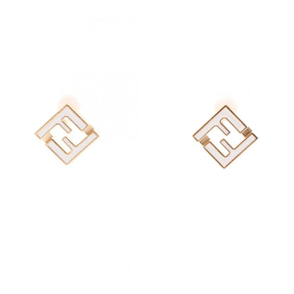 Fendi Earrings Forever Gold White