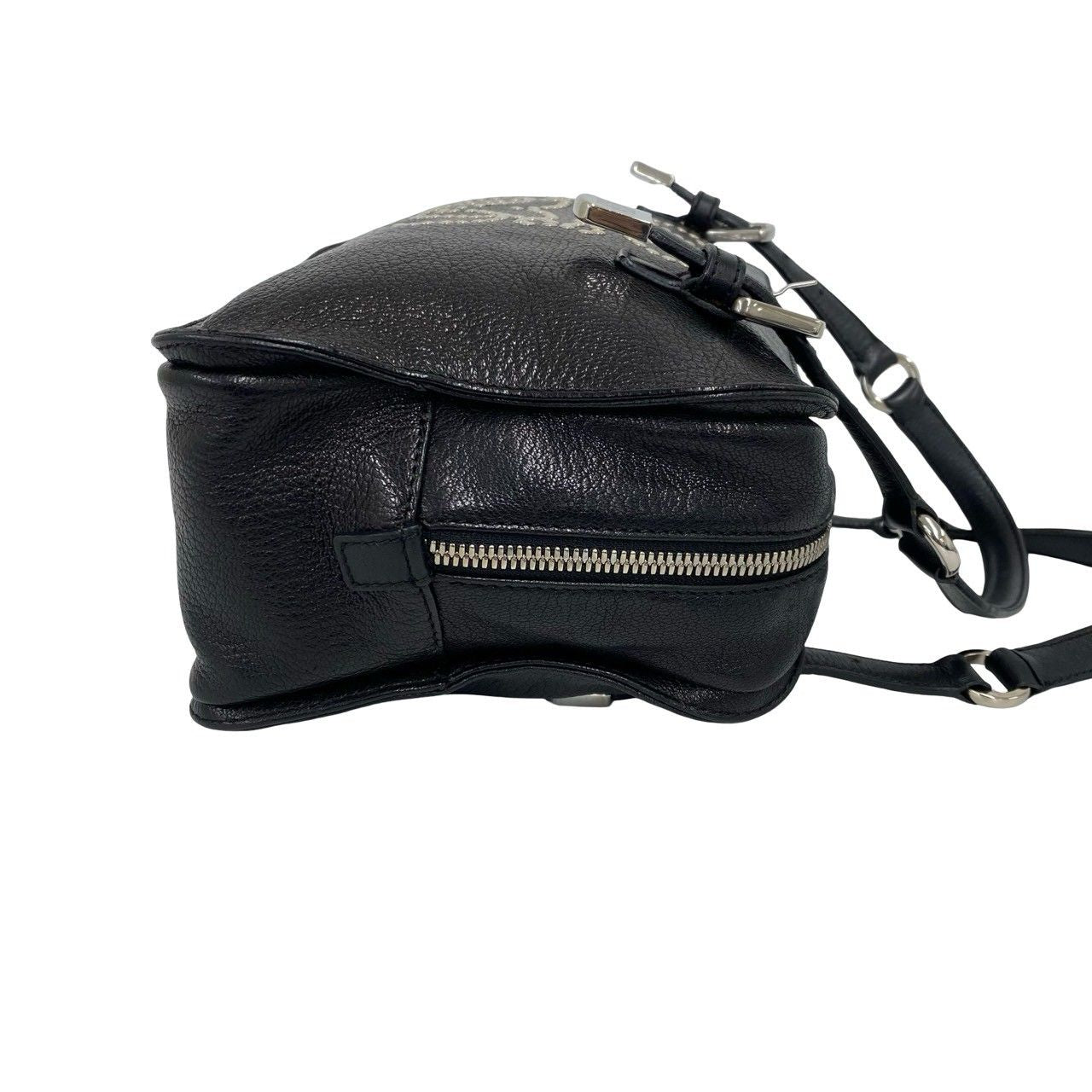 Loewe Anagram Studs Logo Leather Mini Tote Boston Bag Black — view 6
