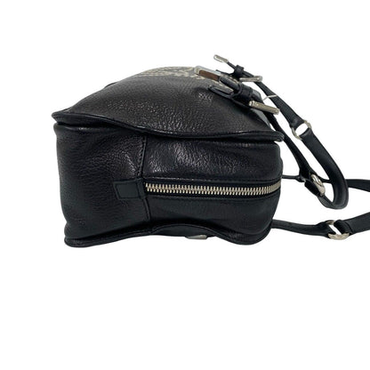 Loewe Anagram Studs Logo Leather Mini Tote Boston Bag Black — view 6